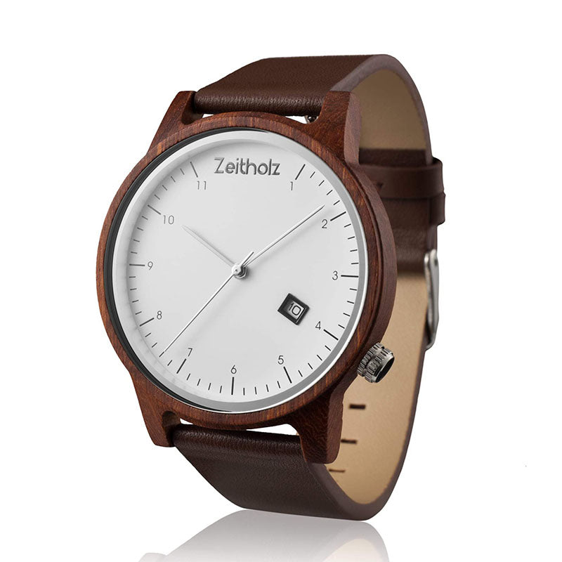 Wooden wristwatch Breitenbrunn - sandalwood