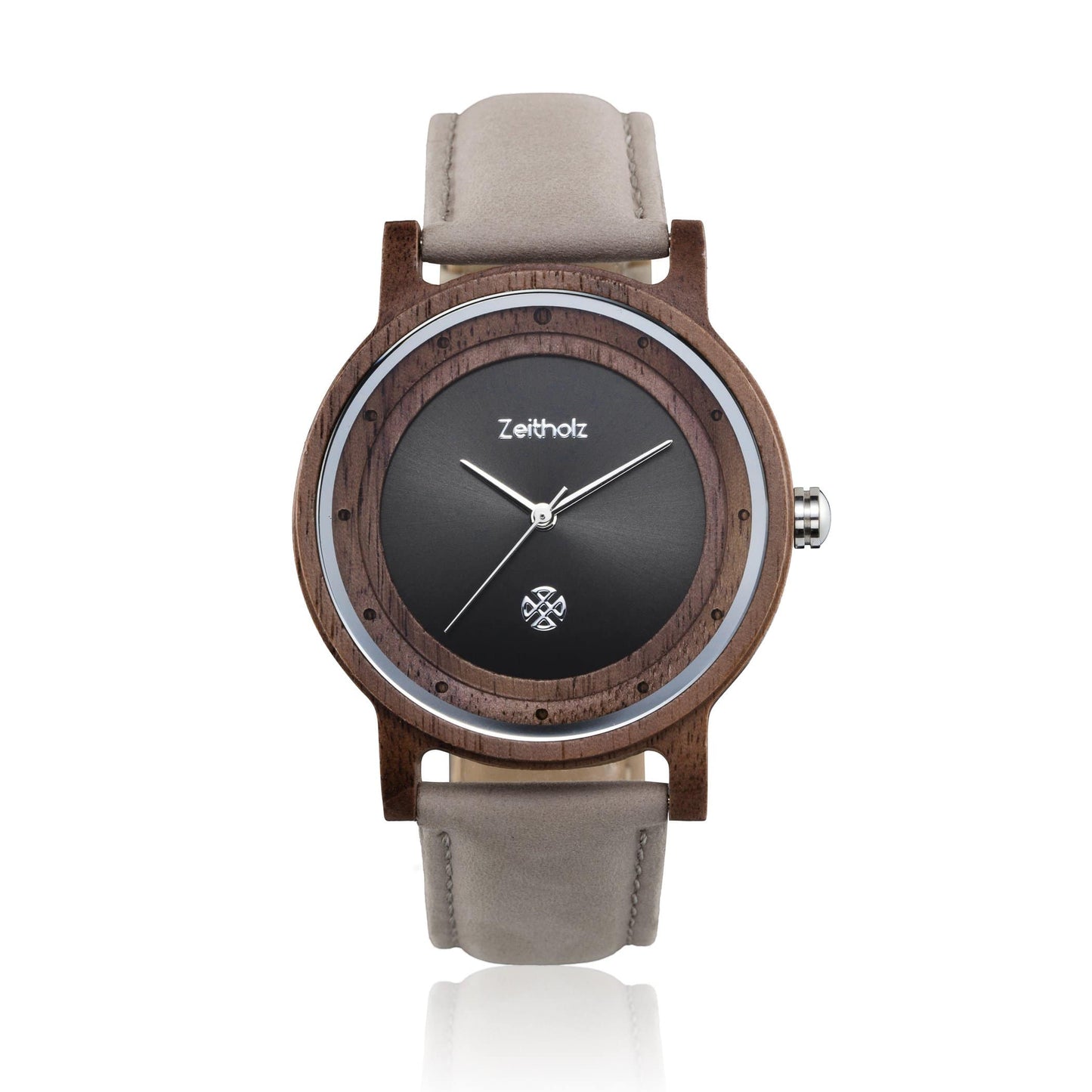 Wooden wristwatch Eibenstock - walnut