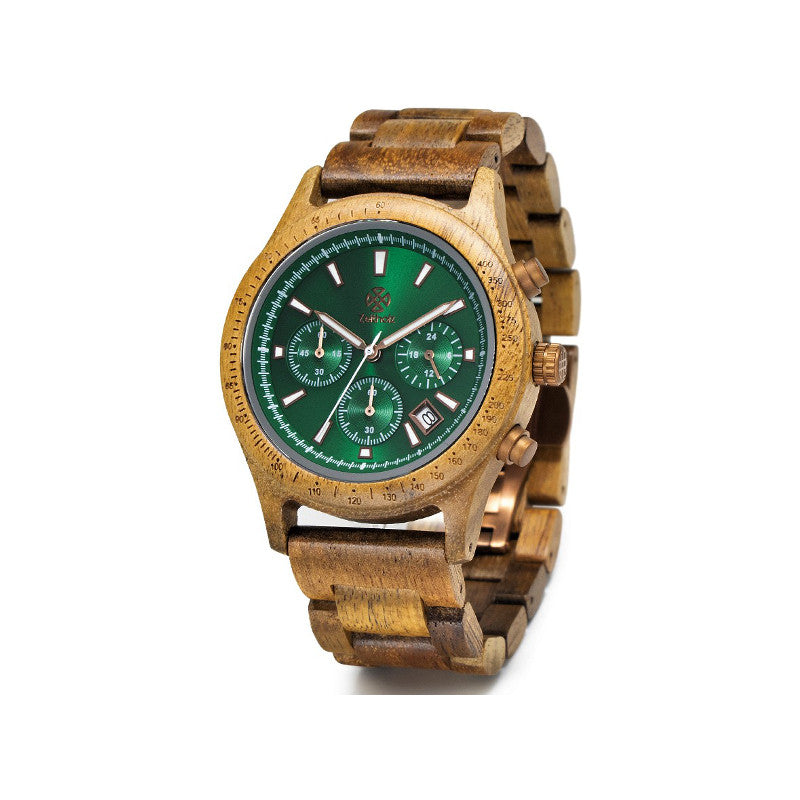 Holzarmbanduhr Chronograph Bergen - Akazie