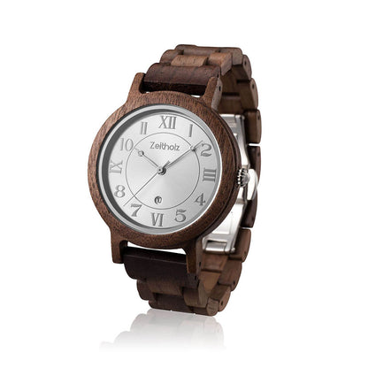 Reloj de pulsera de madera Wolkenstein - nogal