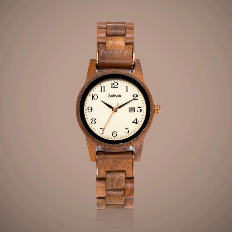 Wooden wristwatch Leuben - acacia